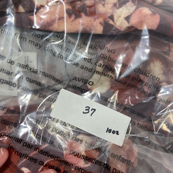 Purejill Women’s Affinity French Terry Floral Midi Shirt Dress Small - Picture 10 of 10